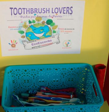 As escovas de dentes também se reciclam
