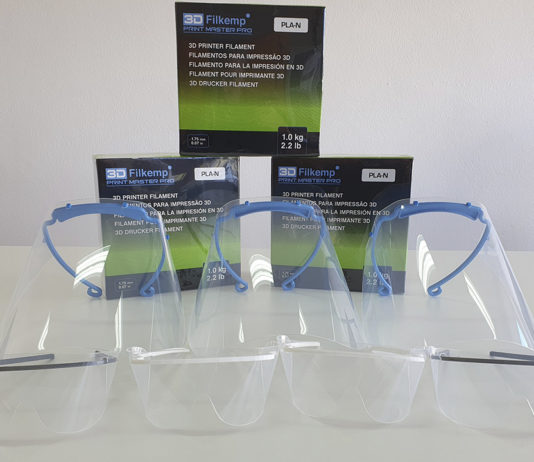 ETAP colabora na produção de hastes para viseiras e óculos de protecção