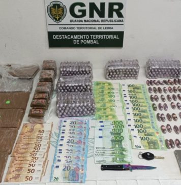 Traficante detido em Pombal com mais de 30 mil doses de droga