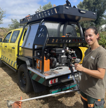 A engenheira que veste a farda de sapadora florestal